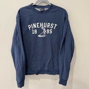 Pinehurst PCC Size Medium Navy Sweatshirt Golf